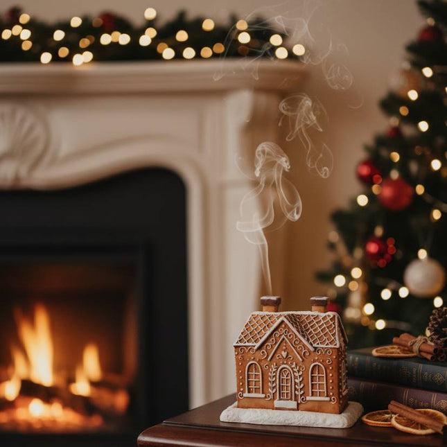 Gingerbread House Incense Burner